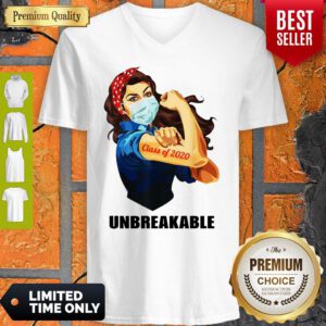 Premium Strong Woman Class Of 2020 Unbreakable V-neck
