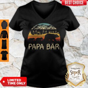 Nice Camping Papa Bar Vintage V-neck
