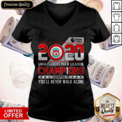 2020 English Premier League Champions Liverpool Fc You’ll Never Walk Alone V-neck