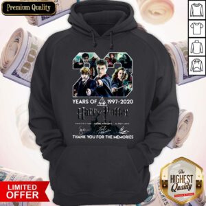 23 Year Of Harry Potter 1997-2020 Thank You For The Memories Signatures Hoodie