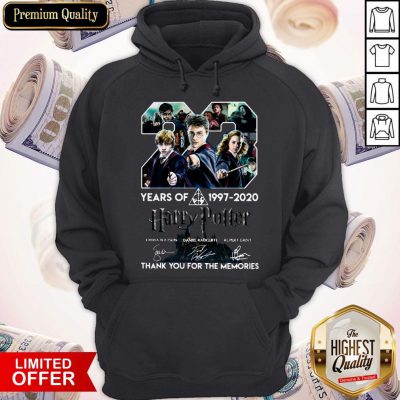 23 Year Of Harry Potter 1997-2020 Thank You For The Memories Signatures Hoodie