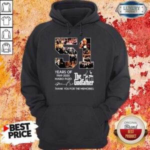 51 Years Of The Godfather 1969-2020 Mario Puzo Signature Hoodie