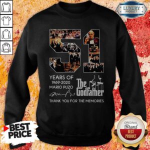 51 Years Of The Godfather 1969-2020 Mario Puzo Signature Sweatshirt