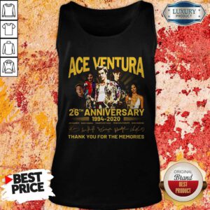 ACE Ventura 26th Anniversary 1994 2020 Thank You For The Memories Signatures Tank Top