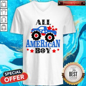 Awesome All American Boy Independence Day V-neck
