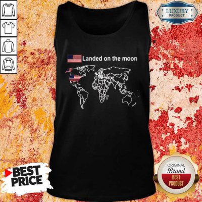 Awesome America Landed On The Moon Tank Top