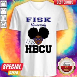 Awesome Black Girl Fisk University My HBCU V-neck