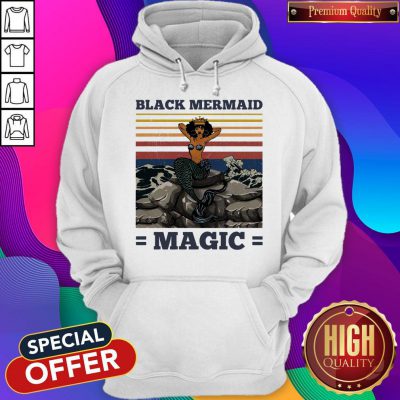 Awesome Black Mermaid Magic Vintage Hoodie