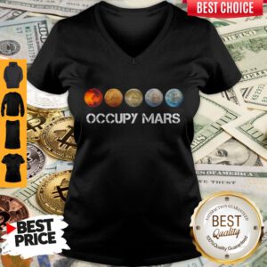 Awesome Five Occupy Mars Nasa SpaceX V-neck