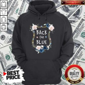 Awesome Flower Back The Blue Hoodie