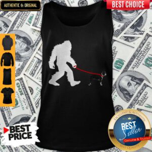 Bigfoot French Bulldog Walking Tank Top