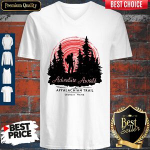 Cute Adventure Awaits Appalachian Trail Camping V-neck