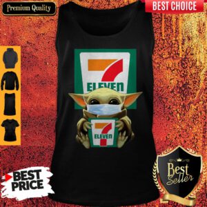 Cute Baby Yoda Face Mask Hug 7 Eleven Tank Top