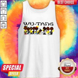 Cute Black Charlie Brown Wu Tang Clan Tank Top