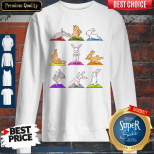 Cute Bunnies Yoga Funny Sweatshirt