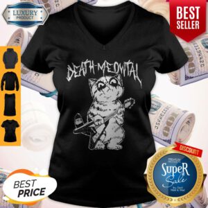 Cute Death Meowtal Death Metal V-neck