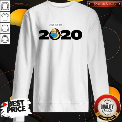 Cute Jeff Albertson Face Mask Worst Year Ever 2020 Sweatshirt
