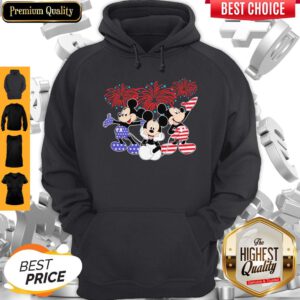 Cute Mickey Mouse Happy The 4th Of July America Hoodie