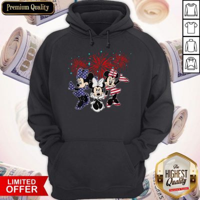 Cute Mickey Mouse Happy The 4th Of July Merica Hoodie