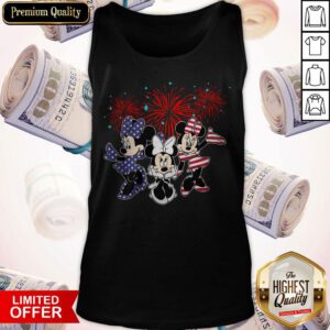 Cute Mickey Mouse Happy The 4th Of July Merica Tank Top