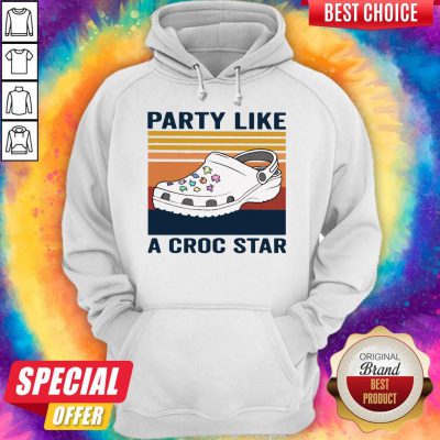Cute Party Like A Croc Star Vintage Hoodie