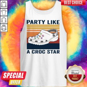 Cute Party Like A Croc Star Vintage Tank Top
