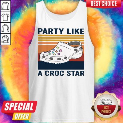 Cute Party Like A Croc Star Vintage Tank Top