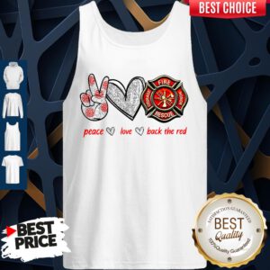 Cute Peace Love Back The Red Tank Top