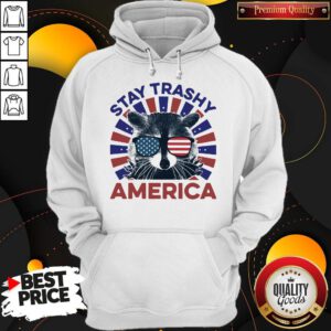 Cute Raccoon Stay Trashy America Hoodie
