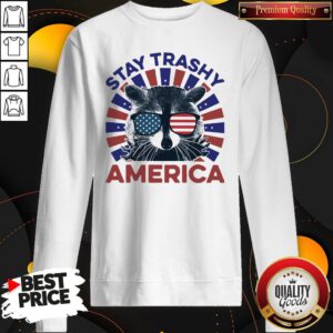 Cute Raccoon Stay Trashy America Sweatshirt