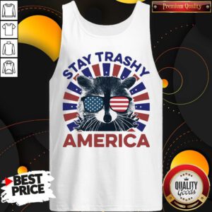 Cute Raccoon Stay Trashy America Tank Top
