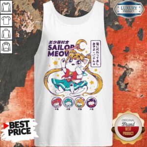 Cute Sailor Meow Sailor Moon Anime Tank Top