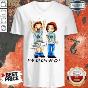 Cute Sam And Dean Winchester On My Pudding V-neck