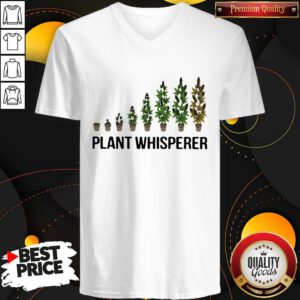Cute Weed Plant Whisperer V-neck