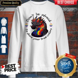 Dragon LGBT Don't Be Afraid To Show Your True Color Sweatshirt