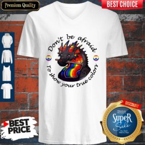 Dragon LGBT Don't Be Afraid To Show Your True Color V-neck