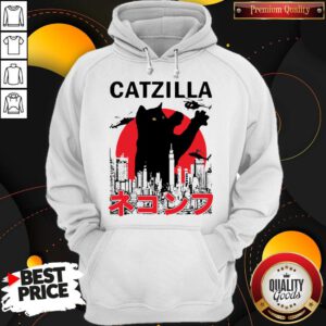 Funny Catzilla Cat Godzilla Japanese Hoodie