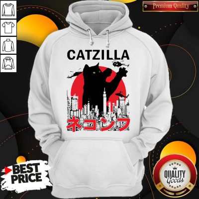 Funny Catzilla Cat Godzilla Japanese Hoodie