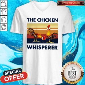 Funny Chicken The Chicken Whisperer Vintage V-neck