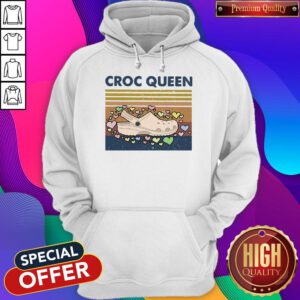 Funny Croc Quen Vintage Hoodie