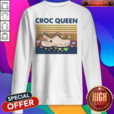 Funny Croc Quen Vintage Sweatshirt