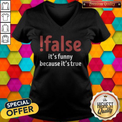 Funny False It’s Funny Because It’s True V-neck
