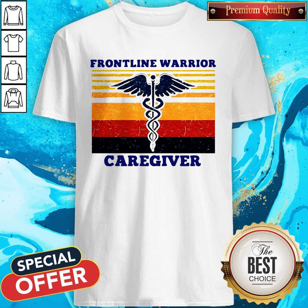 Funny Frontline Warrior Caregiver Vintage Version Shirt