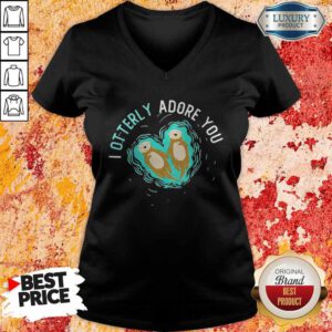 Funny I Otterly Adore You V-neck