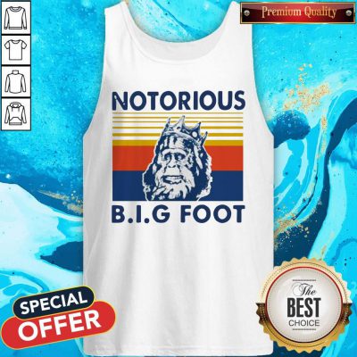 Funny Notorious Big Bigfoot Vintage Tank Top