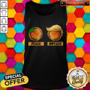 Funny Peach Impeach Trump Tank Top
