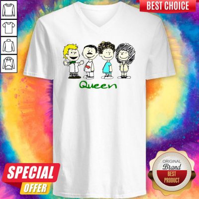 Funny Queen Members Chibi V-neck