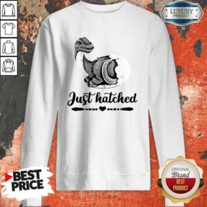 Funny Saurus Just Hatched Sweatshirt