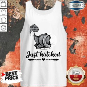 Funny Saurus Just Hatched Tank Top