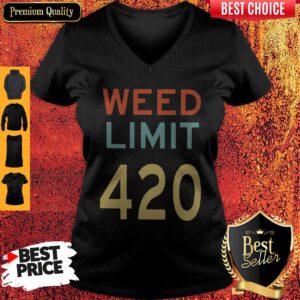 Funny Weed Limit 420 V-neck